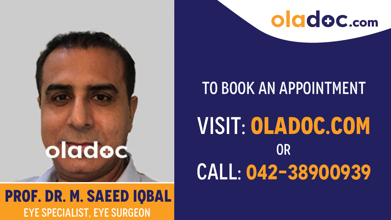 Book appointment with Dr. M. Saeed Iqbal - best Eye Specialist Karachi